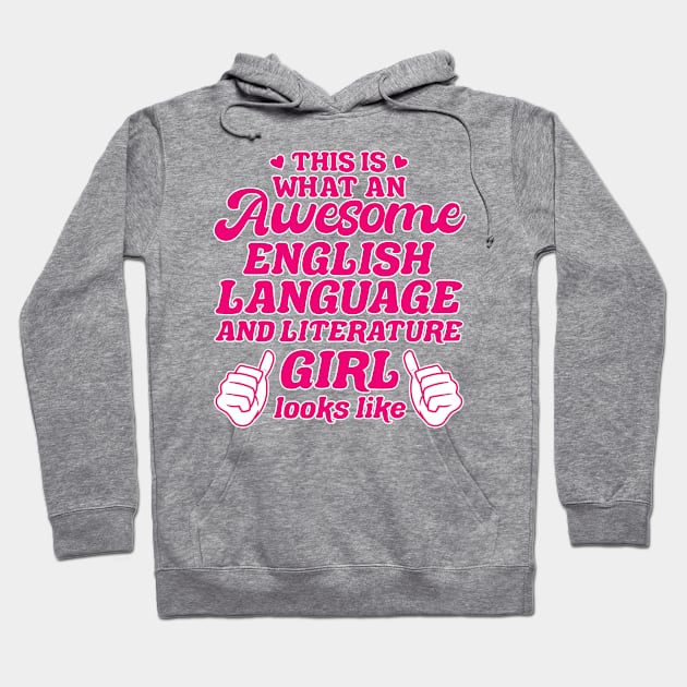 English Language and literature Girl Hoodie by cecatto1994